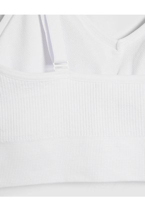 Top Básico Copas Removibles  Para Mujer Blanco Patprimo