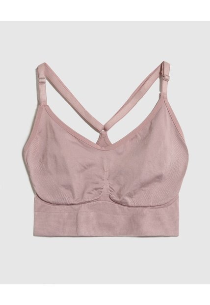 Top Unicolor Seamless  Para Mujer Rosa Patprimo