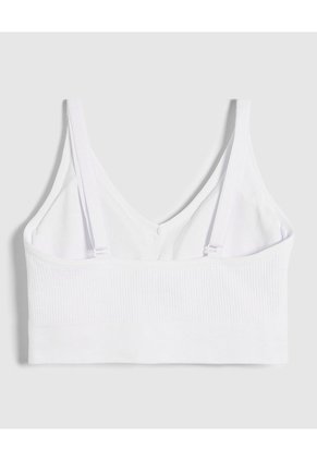Top Básico Copas Removibles  Para Mujer Blanco Patprimo