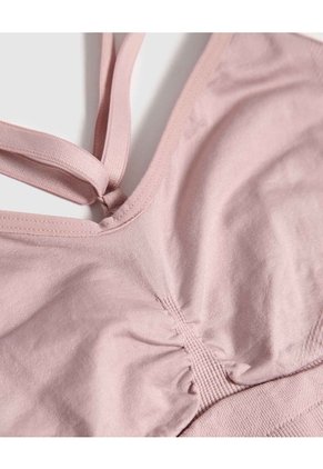 Top Unicolor Seamless  Para Mujer Rosa Patprimo