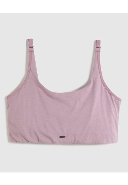 Top Deportivo Unicolor   Para Mujer Rosa Patprimo