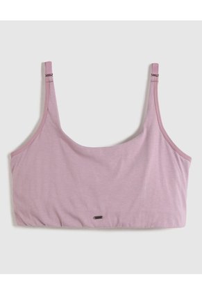 Top Deportivo Unicolor Para Mujer Rosa Patprimo
