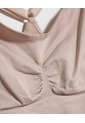 Top Unicolor Seamless  Para Mujer Beige Patprimo de Patprimo