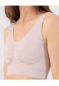 Top Top Seamless Clásico Con Copa Removible  Para Mujer Beige Patprimo de Patprimo