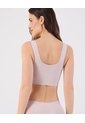 Top Top Seamless Clásico Con Copa Removible  Para Mujer Beige Patprimo de Patprimo