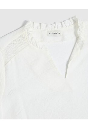 Blusa Para Mujer Manga 3/4 Color Blanco Marca Patprimo #14121405