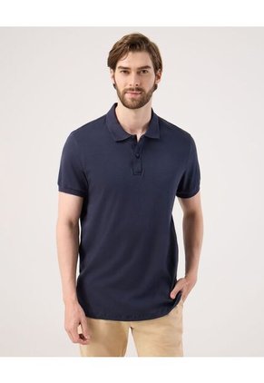 Polo Para Hombre Cuello Tejido Sin Bolsillo Color Azul Marca Patprimo #44112737