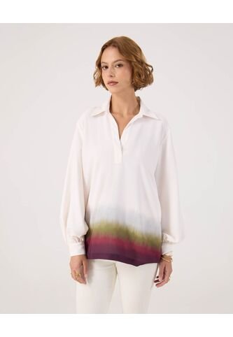 Camisa Para Mujer Manga Larga Color Crema Marca Patprimo #30010750 Patprimo