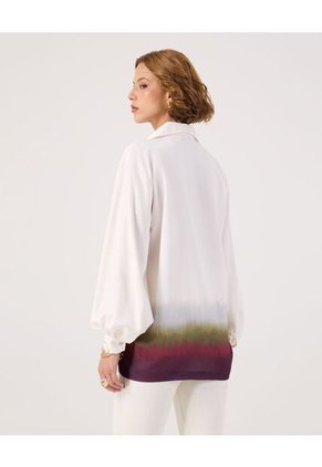 Camisa Para Mujer Manga Larga Color Crema Marca Patprimo #30010750