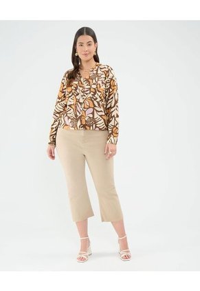 Blusa Para Mujer Manga Larga Color Café  Marca Patprimo #14121386