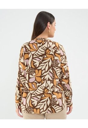 Blusa Para Mujer Manga Larga Color Café  Marca Patprimo #14121386