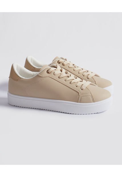 Tenis Para Mujer Básico Color Beige Marca Patprimo #30720037