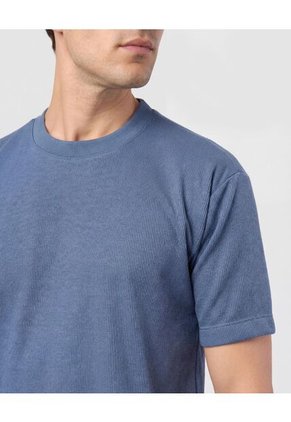 Camiseta Para Hombre Manga Corta Cuello Redondo Color Azul Marca Patprimo #44090970