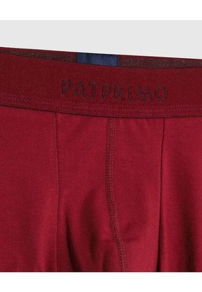 Boxer X1 Para Hombre Fleat Seamer Largo Color Vino Marca Patprimo #44000506