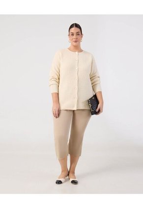 Saco  Para Mujer Cardigan Color Crema Marca Patprimo #14330232