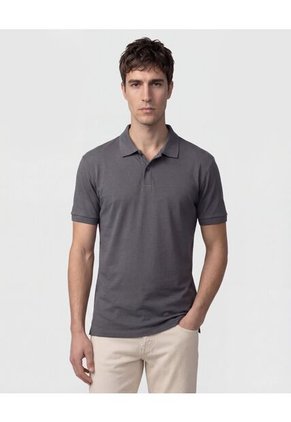 Polo Para Hombre Cuello Tejido Sin Bolsillo Color Gris Marca Patprimo #44112793