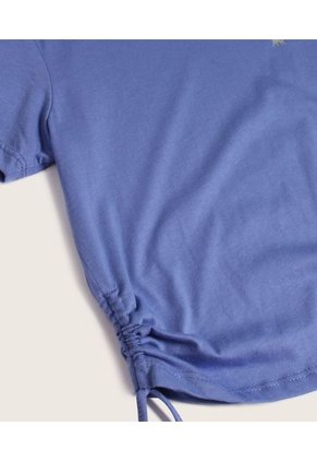 Camiseta Para Niña Manga Corta Color Azul  Marca Patprimo #86090333