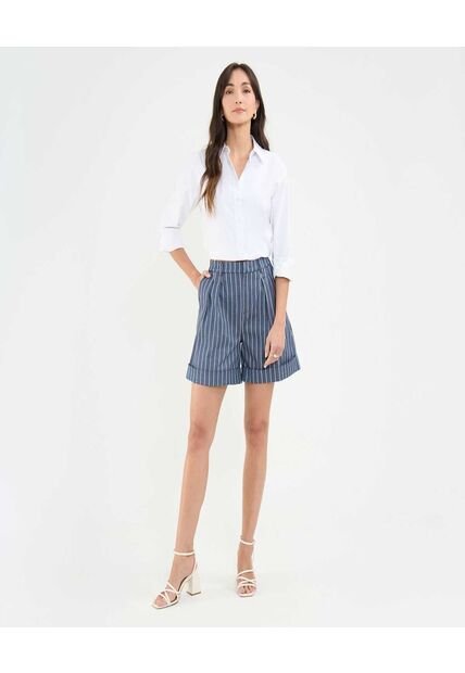 Short Para Mujer  Color Azul Oscuro Marca Patprimo #30190073