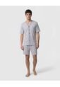 Pijama  Para Hombre M/C P/C Color Gris Marca Patprimo #44040247 de Patprimo