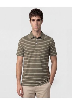 Polo Para Hombre Cuello Tejido Sin Bolsillo Color Verde Marca Patprimo #44112792