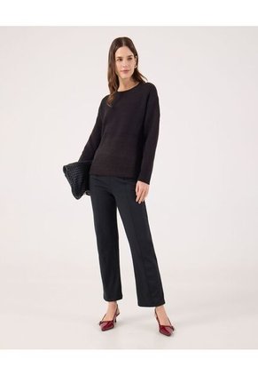 Saco Para Mujer Cuello Redondo Color Negro Marca Patprimo #30330652