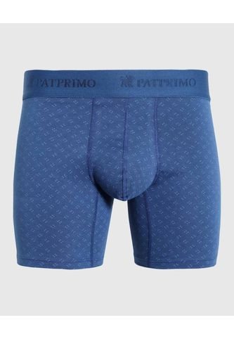 Boxer X1 Para Hombre Fleat Seamer Medio Color Azul Marca Patprimo #44000093 Patprimo