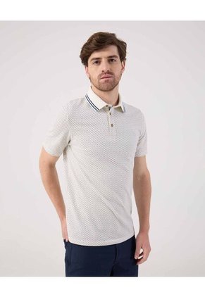 Polo Para Hombre Cuello Tejido Sin Bolsillo Color Crema Marca Patprimo #44112782