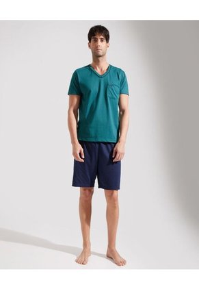 Pijama Para Hombre M/C P/C Color Unicolor Pastel Marca Patprimo #44040069