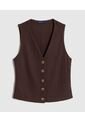 Chaleco  Para Mujer Punto Color Café Marca Patprimo #30250047 de Patprimo