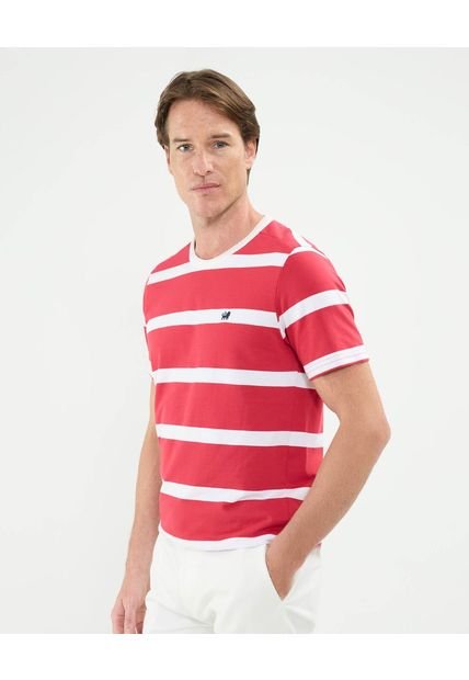Camiseta Para Hombre Manga Corta Color Rojo Marca Patprimo #44090900