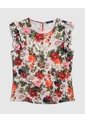Blusa Estampada Con Boleros En Mangas  Para Mujer Verde Patprimo de Patprimo