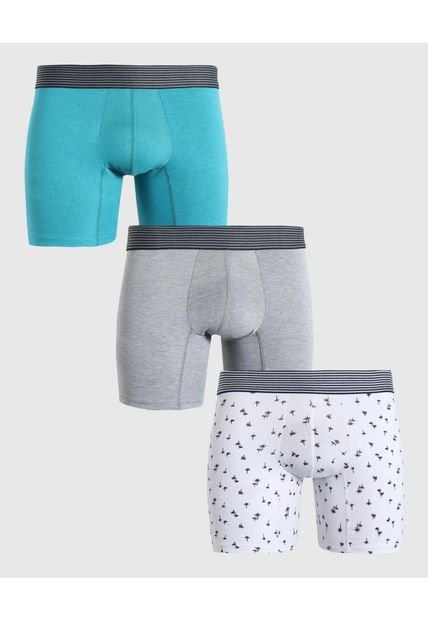 Boxer Para Hombre Fleat Seamer Medio Color Azul Marca Patprimo #44420001