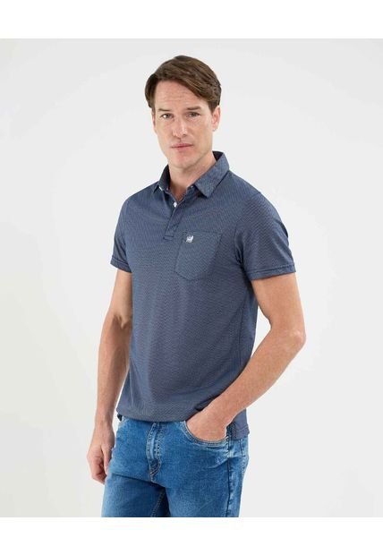 Polo Para Hombre Cuello Maquina Con Bolsillo Color Azul Marca Patprimo #44112677