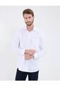 Camisa Para Hombre Manga Larga Con Bolsillo Cuello Italiano Color Blanco Marca Patprimo #44013145 de Patprimo