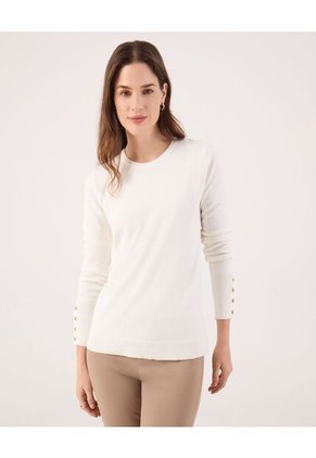 Saco Para Mujer Cuello Redondo Color Blanco Marca Patprimo #30330648