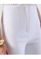 Pantalón Básico Formal Ajuste Tobillero   Para Mujer Blanco Patprimo de Patprimo