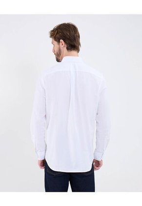 Camisa Para Hombre Manga Larga Con Bolsillo Cuello Italiano Color Blanco Marca Patprimo #44013145