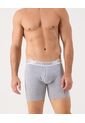 Boxer Medio Unicolor  X1 Para Hombre Gris Patprimo de Patprimo