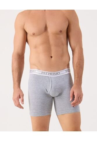 Boxer Medio Unicolor  X1 Para Hombre Gris Patprimo Patprimo