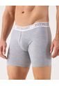 Boxer Medio Unicolor  X1 Para Hombre Gris Patprimo de Patprimo