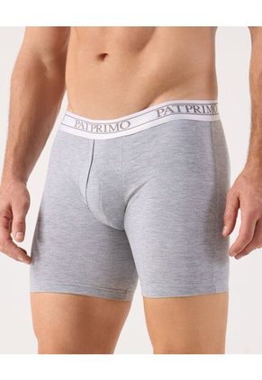 Boxer Medio Unicolor X1 Para Hombre Gris Patprimo