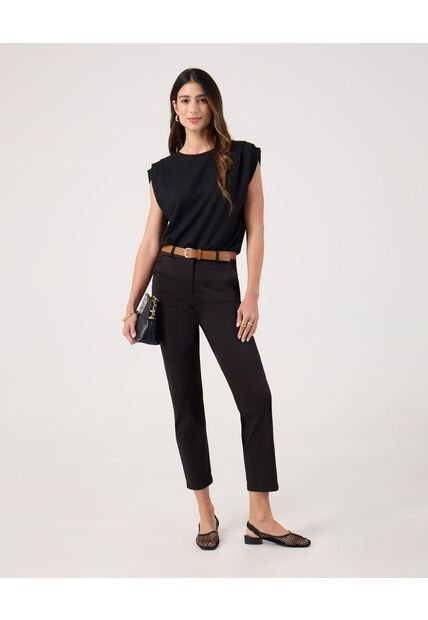 Pantalon Chino   Para Mujer Negro Patprimo