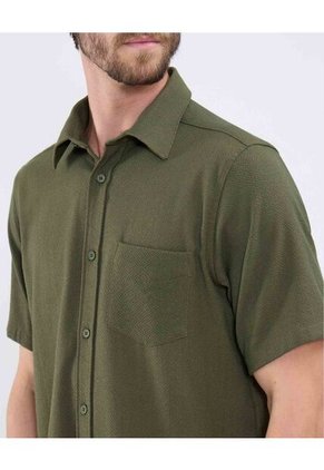 Camisa Para Hombre Manga Corta Con Bolsillo Cuello Casual C Color Verde Marca Patprimo #44013162