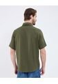 Camisa Para Hombre Manga Corta Con Bolsillo Cuello Casual C Color Verde Marca Patprimo #44013162 de Patprimo