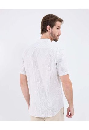 Camisa Para Hombre Manga Corta Sin Bolsillo Cuello Neru Color Blanco Marca Patprimo #44013172