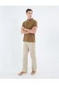 Pantalon Regular   Para Hombre Beige Patprimo de Patprimo