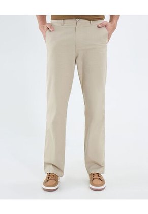 Pantalon Regular   Para Hombre Beige Patprimo