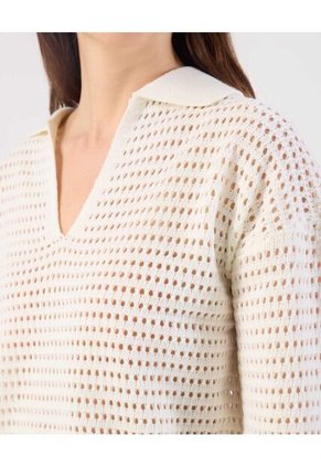 Saco  Para Mujer Cuello V Color Crema Marca Patprimo #30330671