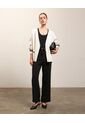 Cardigan De Punto Doble Botonadura   Para Mujer Crudo Patprimo de Patprimo