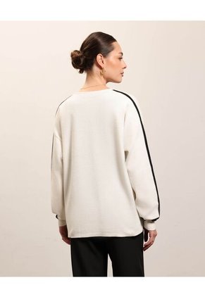 Cardigan De Punto Doble Botonadura   Para Mujer Crudo Patprimo